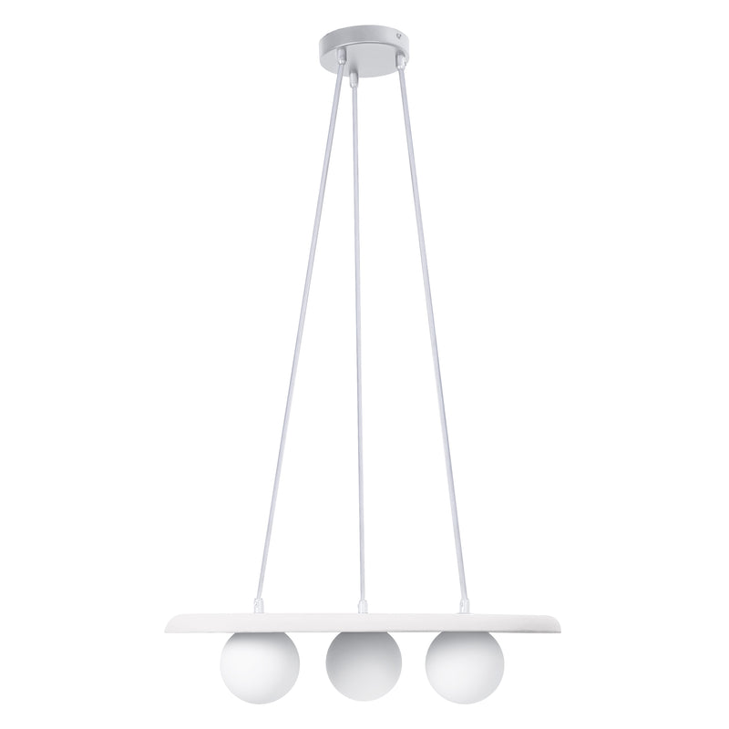 Decor Plaster Nest Pendelleuchte WEISS, 3XG9, IP20, IK03, 385x1500mm, Dekorative Deckenleuchte Osram