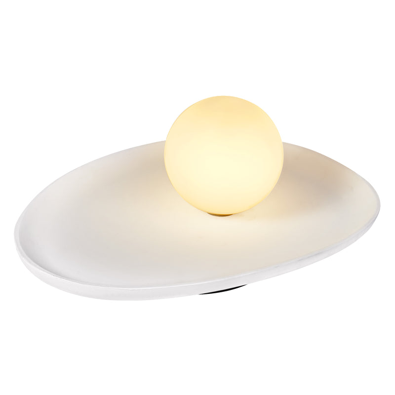Decor Gips-Tischleuchte Nest WEISS, G9, IP20, IK03, 135x325mm, Dekorative Tischleuchte Osram