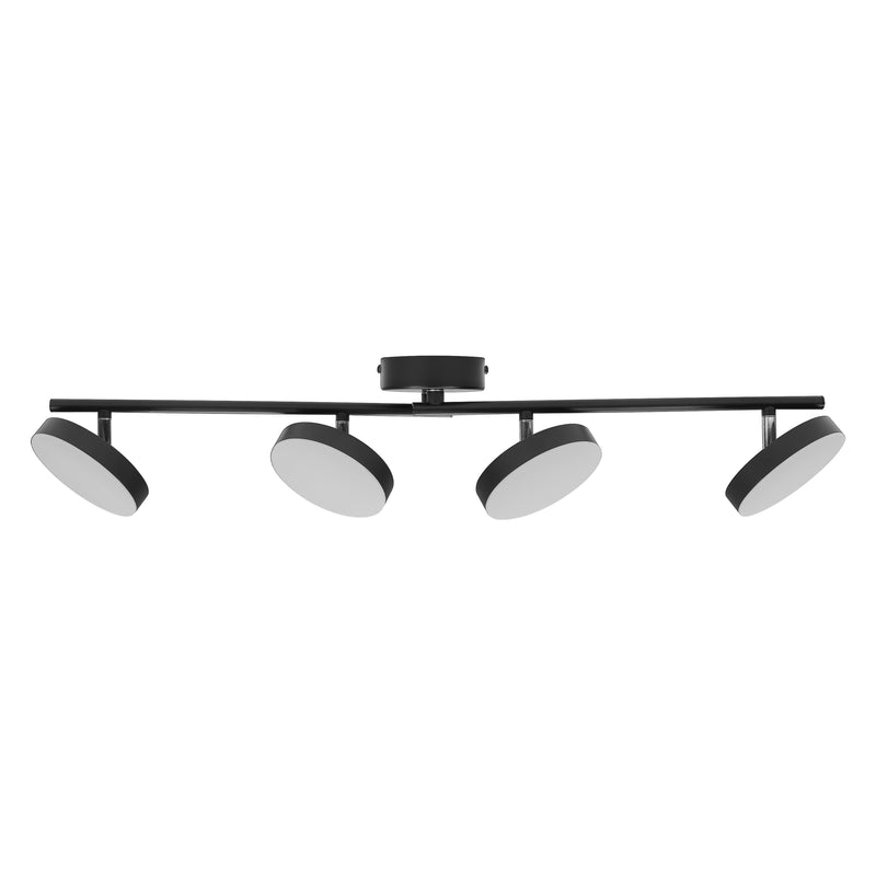 21W, 1120lm, Decor Spot Moon 4Spot SCHWARZ, 3000K, IP20, IK03, 120x810mm, Dekorative LED-Deckenleuchte Osram