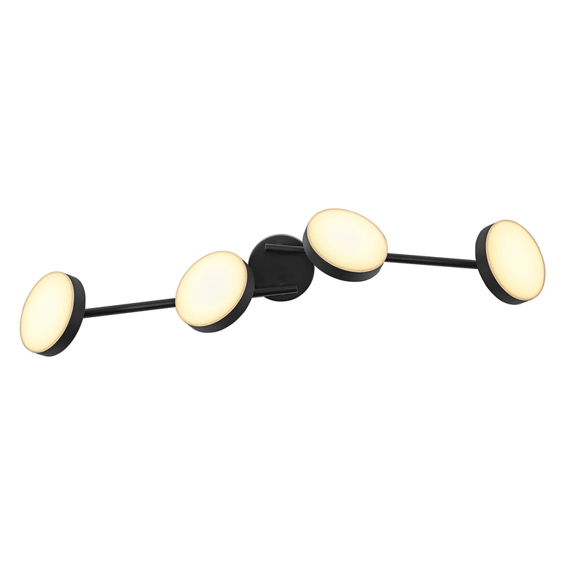 21W, 1120lm, Decor Spot Moon 4Spot SCHWARZ, 3000K, IP20, IK03, 120x810mm, Dekorative LED-Deckenleuchte Osram