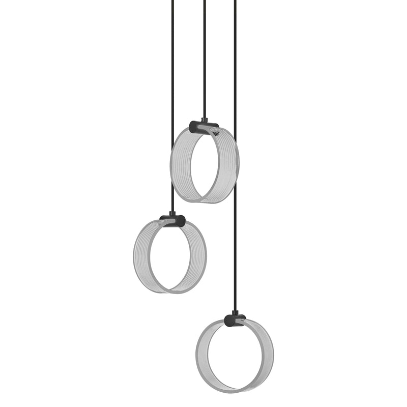 20W, 1300lm, Decor Circle 3xPendant PL Click CCT, 3000K/4200K/6500K, IP20, 200x1210mm, Sisustuksellinen LED Kattovalaisin Osram