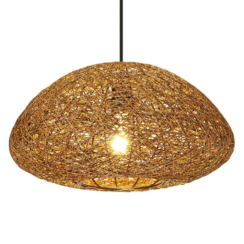 Dekorpapier-Hängeleuchte DROP BEIGE, E27, IP20, IK03, 395x1500mm, dekorative Deckenleuchte Osram