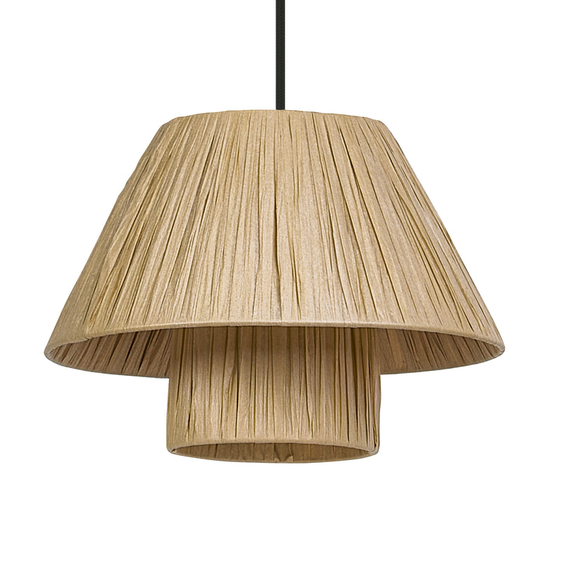 Decor Bamboo Paper Hut Pendelleuchte 280 BRAUN, E27, IP20, IK03, 280x1200mm, Dekorative Deckenleuchte Osram