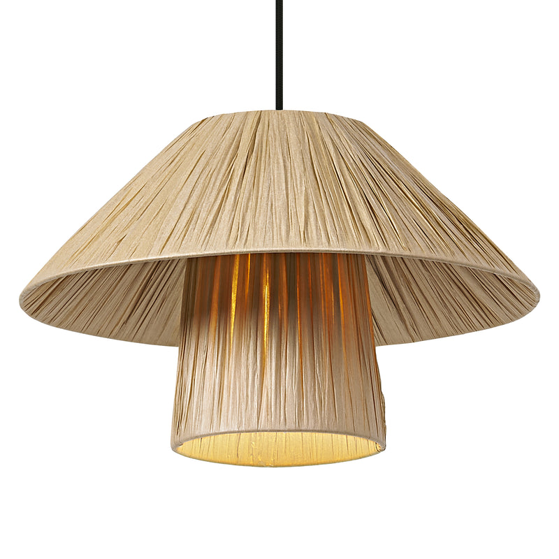 Decor Bamboo Paper Hut Pendant 400 BROWN, E27, IP20, IK03, 400x1200mm, Sisustuksellinen kattovalaisin Osram