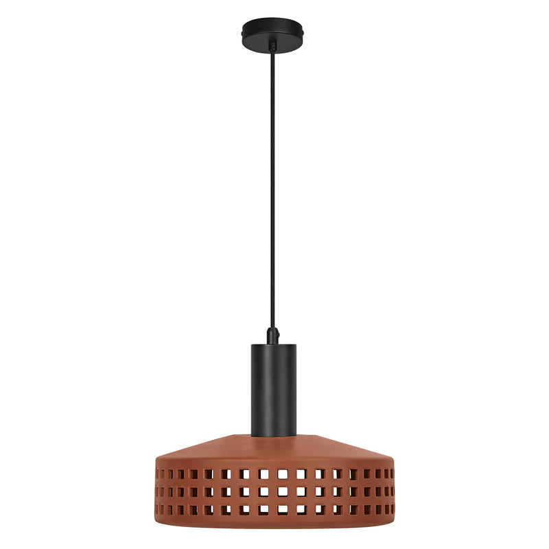Decor Clay Windows Pendant BROWN, E27, IP20, IK03, 260x1500mm, Sisustuksellinen kattovalaisin Osram