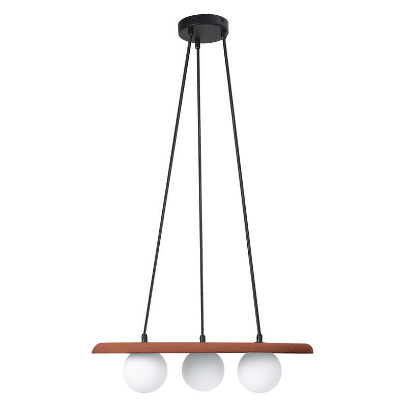 Decor Clay Nest Pendelleuchte BRAUN, 3X9G, IP20, IK03, 385x1500mm, Dekorative Deckenleuchte Osram