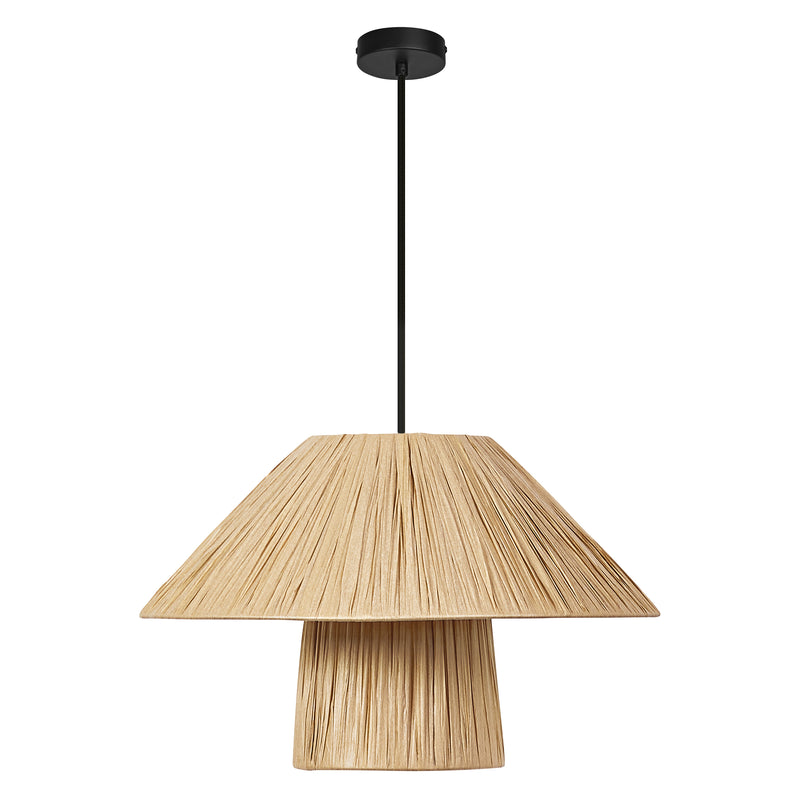 Decor Bamboo Paper Hut Pendant 400 BROWN, E27, IP20, IK03, 400x1200mm, Sisustuksellinen kattovalaisin Osram