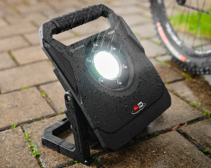 40 W, 4500 lm, Akku-Arbeitsleuchte Power for all Alliance, DIM, Powerbank, IP54, IK06, Osram LED-Arbeitsleuchte