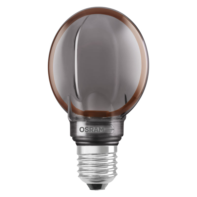 4W, 110lm, Vintage 1906 Globe Filament SMOKE DIM, 1800K, E27, 80x120mm, LED Sisustuslamppu Osram