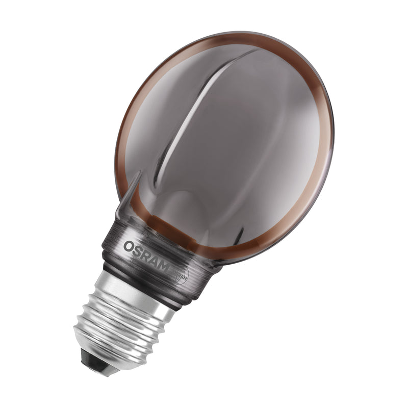 4W, 110lm, Vintage 1906 Globe Filament SMOKE DIM, 1800K, E27, 80x120mm, LED Sisustuslamppu Osram