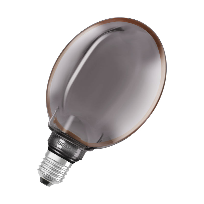 4W, 110lm, Vintage 1906 Globe Filament SMOKE DIM, 1800K, E27, 130x171mm, LED sisustuslamppu Osram