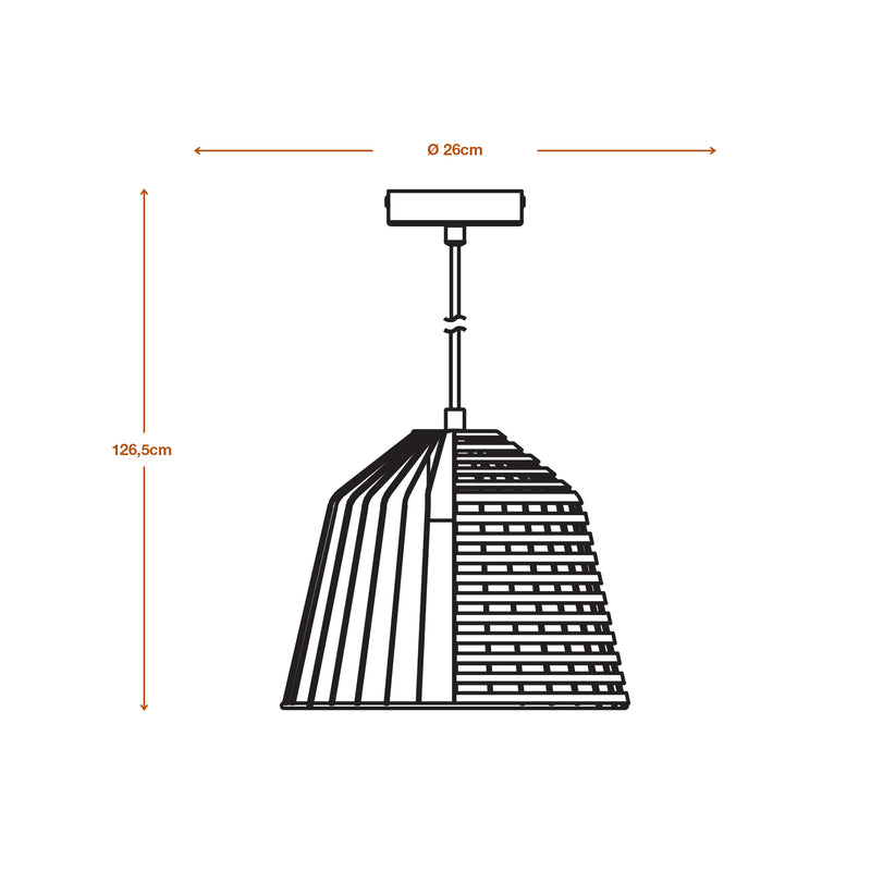 Decor Cage Bell Pendant BLACK, E27, IP20, 260x1265mm, Sisustuksellinen kattovalaisin Osram