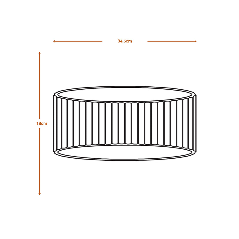 Decor Plaster Band Wandleuchte 345 WEISS, E27, IP20, IK03, 136x345mm, Dekorative Wandleuchte Osram