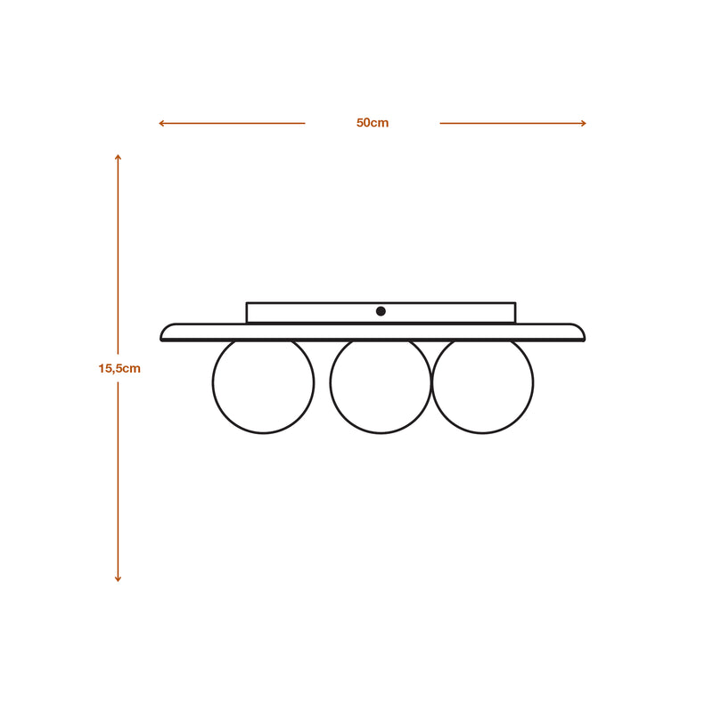 Dekorativer Gips-Deckenstrahler Nest WEISS, 3XG9, IP20, IK03, 385x500mm, Dekorations-Deckenleuchte Osram