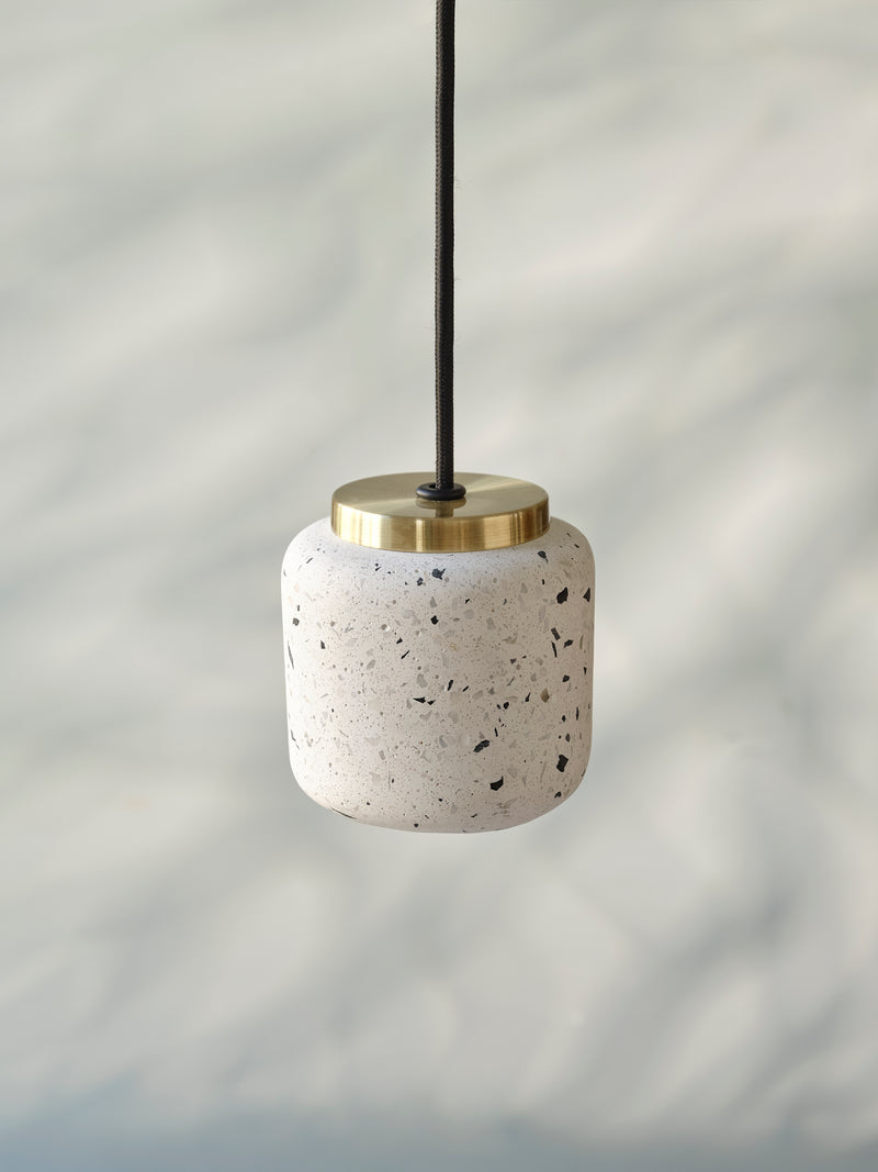Decor Terrazzo Ball Pendelleuchte WEISS, GU10, IP20, 100x1500mm, Dekorative Deckenleuchte Osram