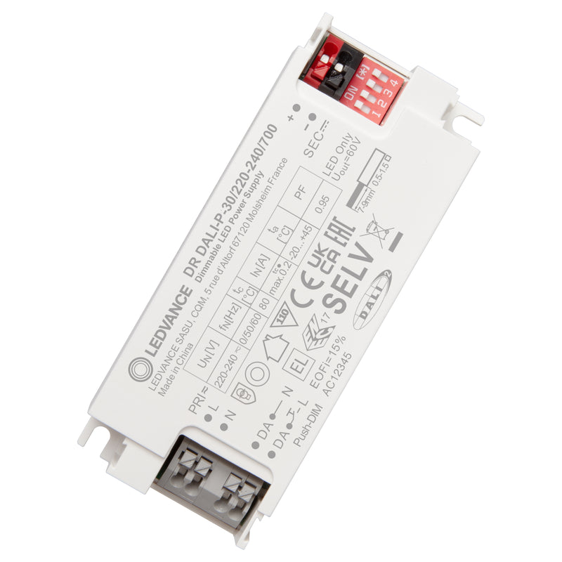 Ledvance DR DALI-P-30 LED-driver 220–240V 150–700mA DALI-2 – LED T5 External rengaslampuille