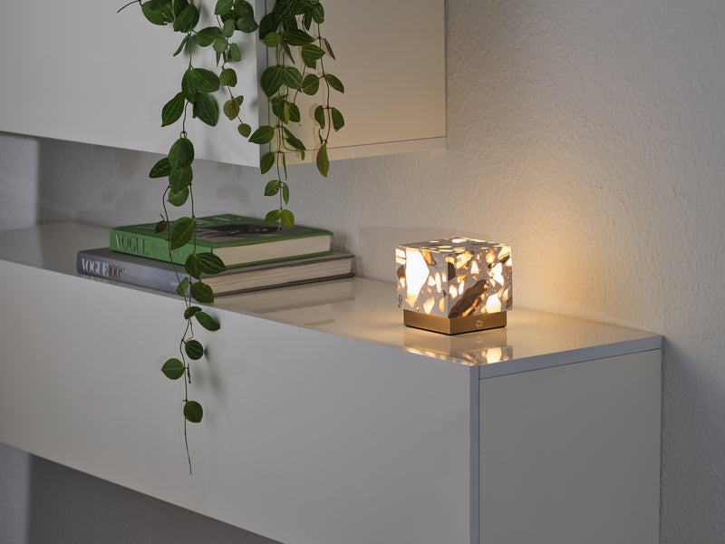2W, 40lm, Decor Gleam Table Touch CCT DIM WEISS, 2700K/3300K/4500K, IP20, 100x97mm, Dekorative LED-Tischleuchte Osram