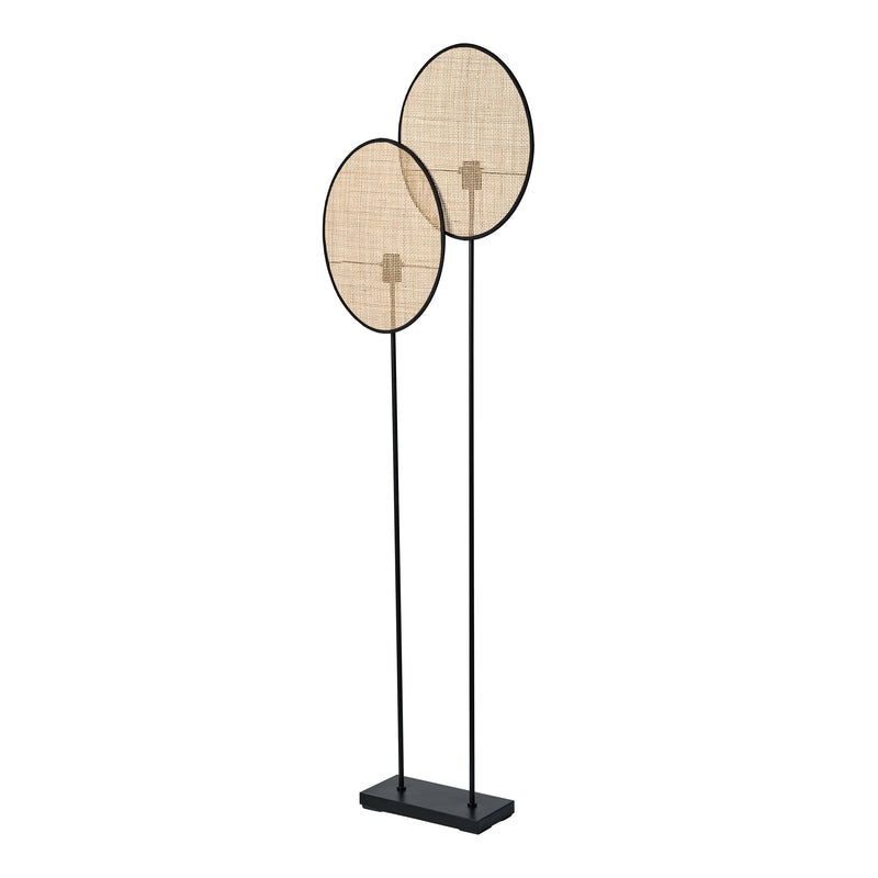 Decor Rattan Dandelion Stehleuchte BEIGE, 2XE27, IP20, 150x1700mm, Dekorative Stehleuchte Osram
