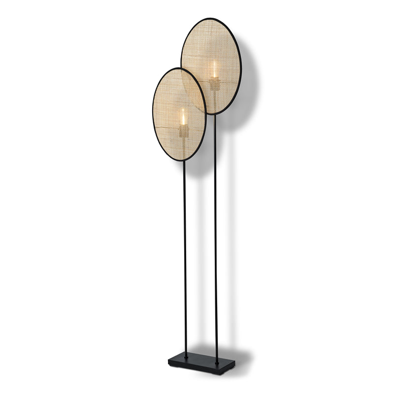 Decor Rattan Dandelion Stehleuchte BEIGE, 2XE27, IP20, 150x1700mm, Dekorative Stehleuchte Osram