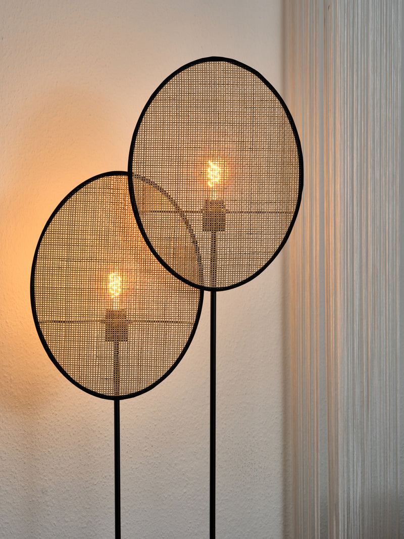 Decor Rattan Dandelion Stehleuchte BEIGE, 2XE27, IP20, 150x1700mm, Dekorative Stehleuchte Osram