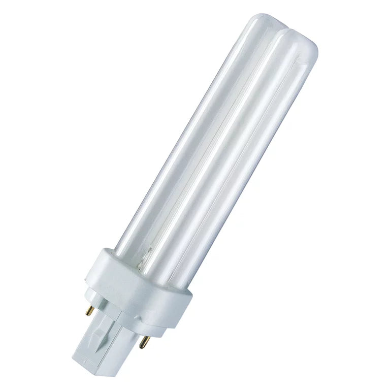 18W, 1200lm, G24d-2 2P, 26x150mm, Pistokantalamppu Patron