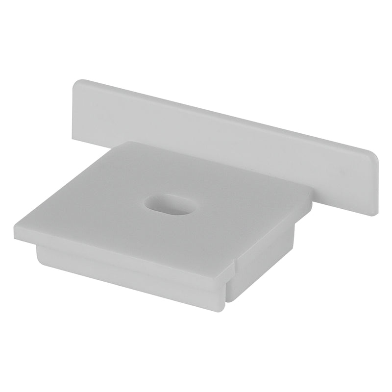Ledvance aluminum profile end caps with hole LS AY-PW02/EC/H – 2 pcs, for PW02 profile