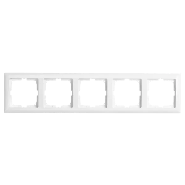 Cover frame Basic 55, 5-piece, IP20, White