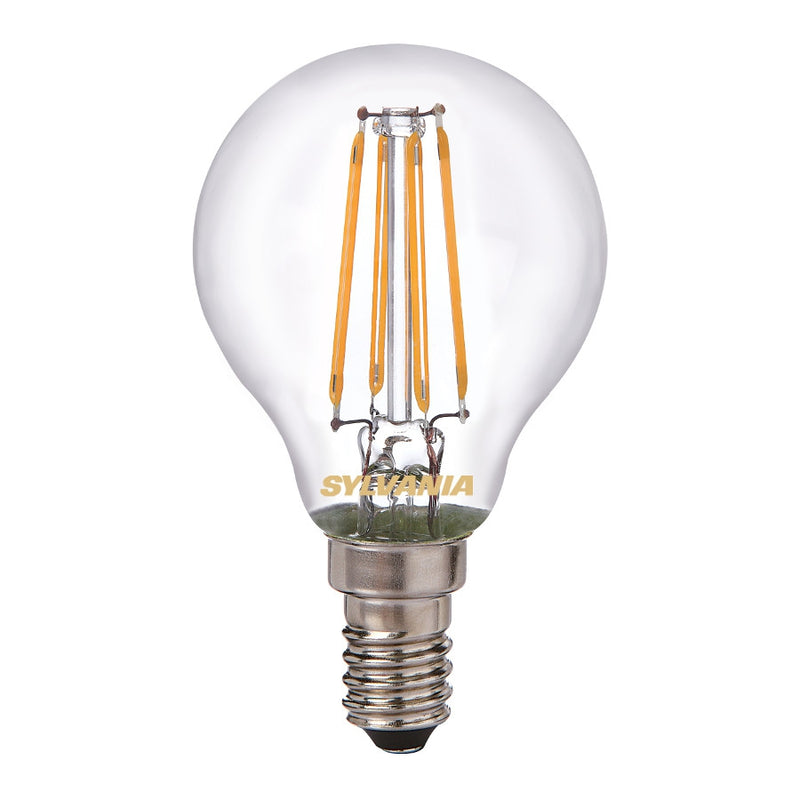 2.5W, 250lm, ToLEDo Retro Ball, G45, E14, 2700K, 45x80mm, Kirkas Led Lamppu Sylvania