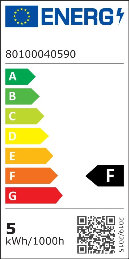 5W, 450lm, LED Compact, T37, E27, 37x116mm, LED lamppu