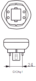 13W, 900lm, GX24q-1 4P, 44x103mm, Stecklampen-Leuchtmittel Patron