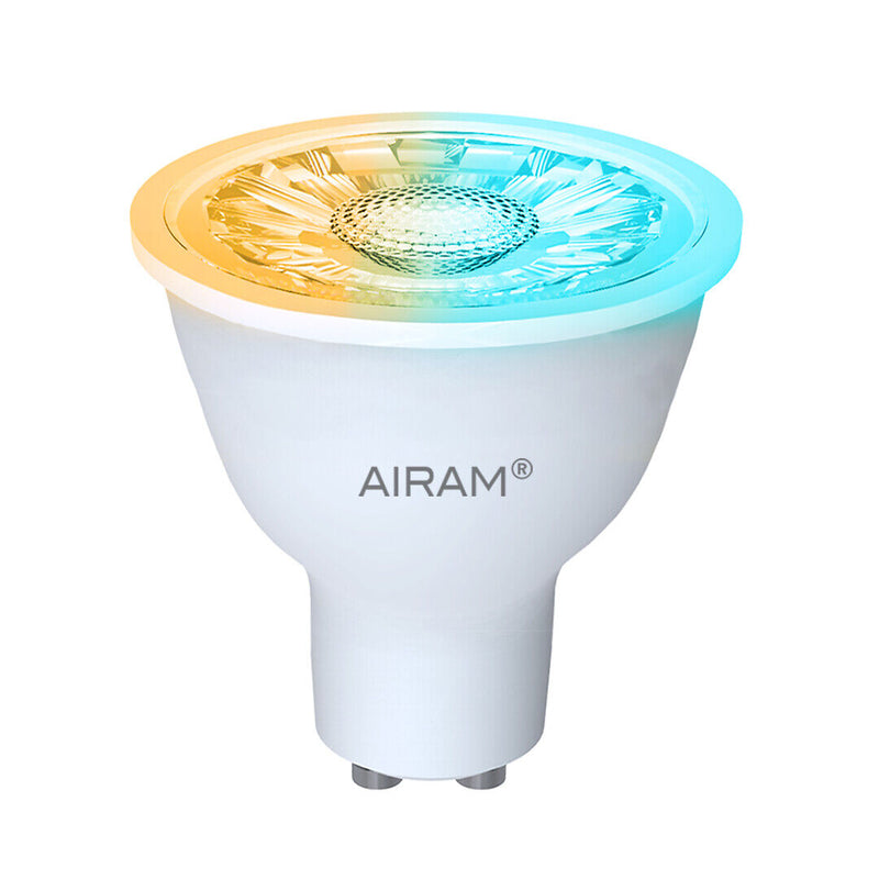 4.7W, 2700K-6500K, SmartHome RGB 2pc pack, GU10, PAR16, 345lm, 36D, 50x54mm, WiFi Smart Lamp Airam
