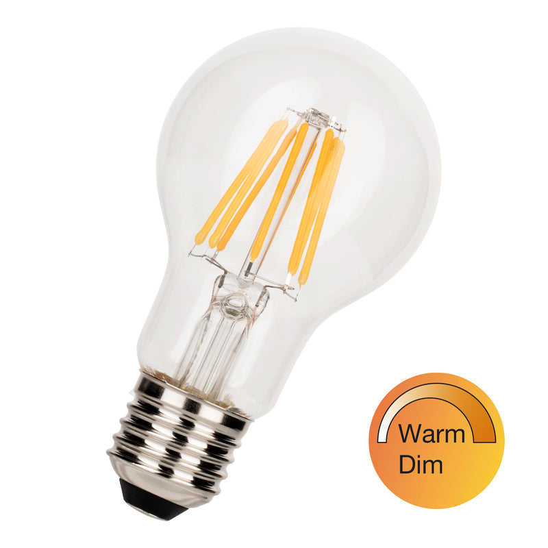 4.5W, 420lm, WarmDim, A60, E27, 2200K-2700K, 60x105mm, Filamentti LED lamppu