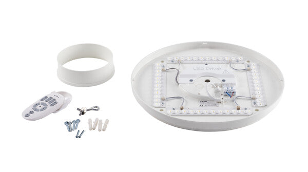 22 W, 1600 lm Gaia Slim R IP20, 2700 K / 6500 K, 400 mm, dimmbare LED-Deckenleuchte Airam