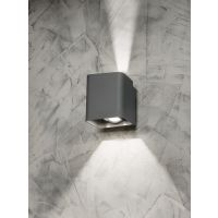 14W, 860lm, Näsby II, 2x7W/2x430lm, IP54 Antrasiitti, LED Seinävalaisin Airam