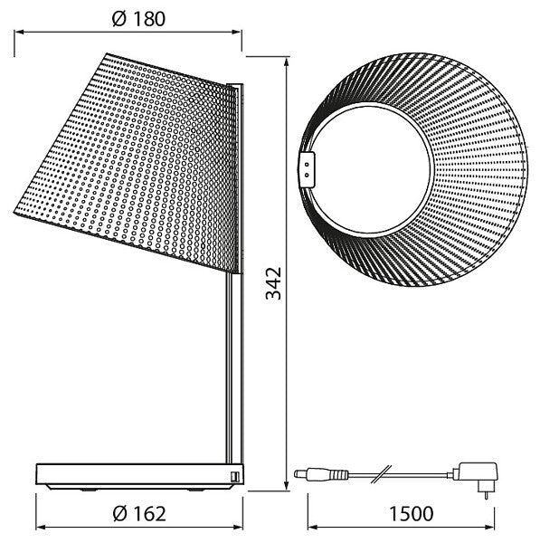 9W, 380lm Illusion Dot, 2700-5200K, Himmennettävä LED Työpistevalaisin Airam