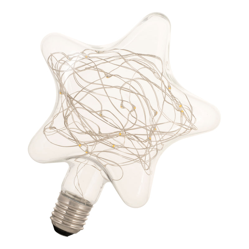 1,5 W, 80 lm, WireLED Etoile Star, E27, 2500 K, 145x175 mm, sternförmige LED-Lampe