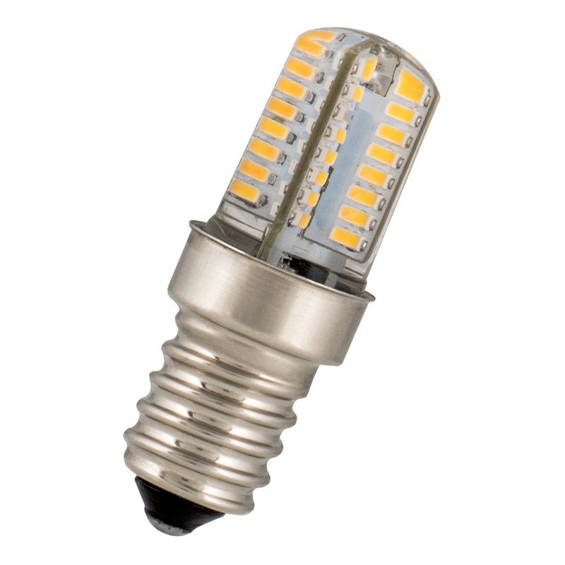 2W, 170lm, Compact, 240VAC , E14, 3000K, T15x48mm, LED Lamppu