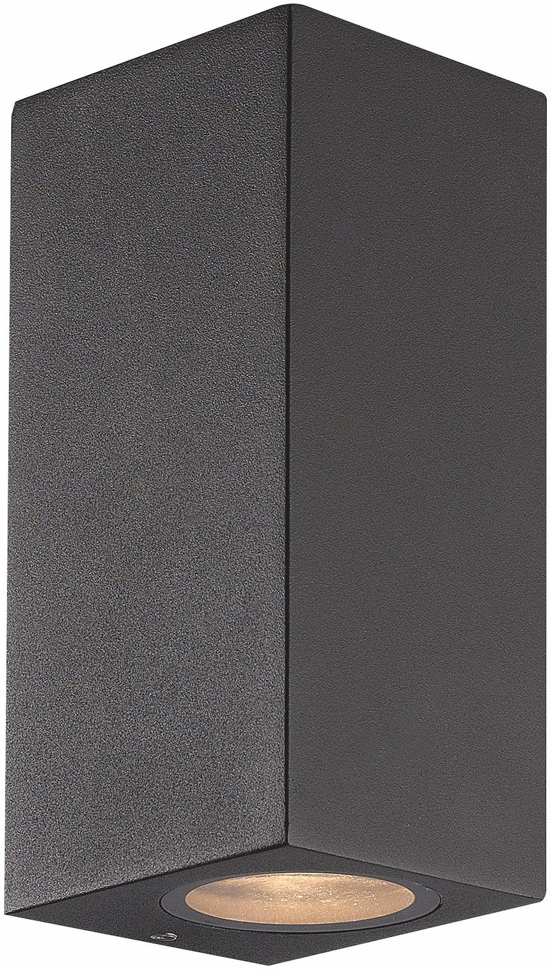 Ume 2x6W Valaisinrunko GU10 polttimolle IP65, Tumman harmaa, Hopea ja Valkoinen