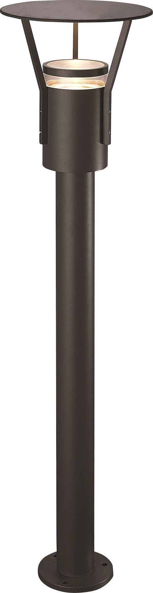 Eklof II Pollarivalaisin IP54, E27 Polttimolle Max 10W, 1000mm, Tumman harmaa ja Hopea