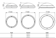 20W, 2400lm, Integrated Bulkhead - G2 IP65, 4000K, LED-valaisin -Tungsram - Lumenled Oy