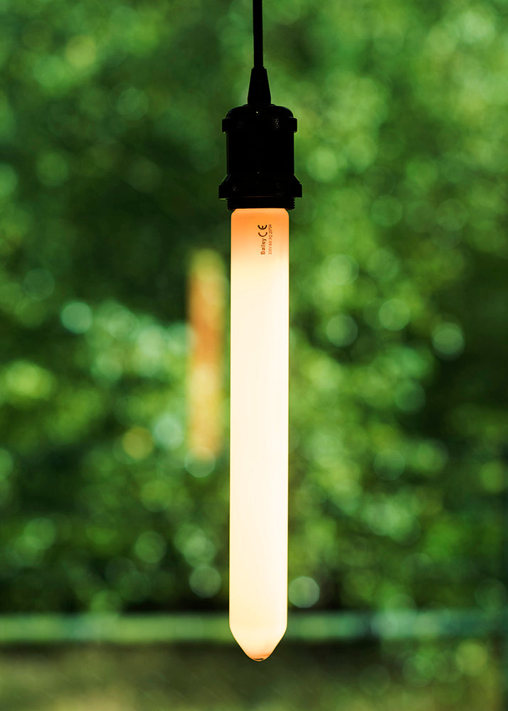 5.4W, 430lm, Colorenta Tube 2200K, LED Kirkkokynttilälamppu E27, Opaali 36x300mm