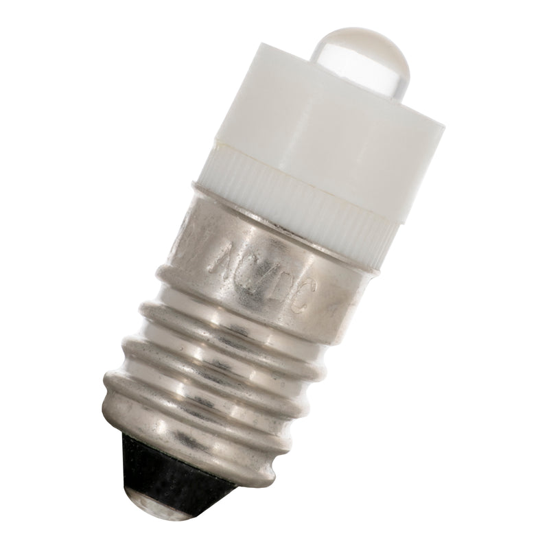 0.09W, 5lm, 6V AC/DC, 10x24mm, E10, LED Merkkilamppu