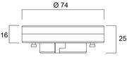 5W, 470lm, ToLEDo MicroLynx GX53, 3000K LED-lamppu -Sylvania - Lumenled Oy
