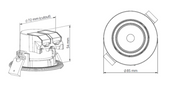 5W, 420lm Recessed Spotlight IP65, 4000K LED-alasvalo Pyöreä kiinteä -Tungsram - Lumenled Oy