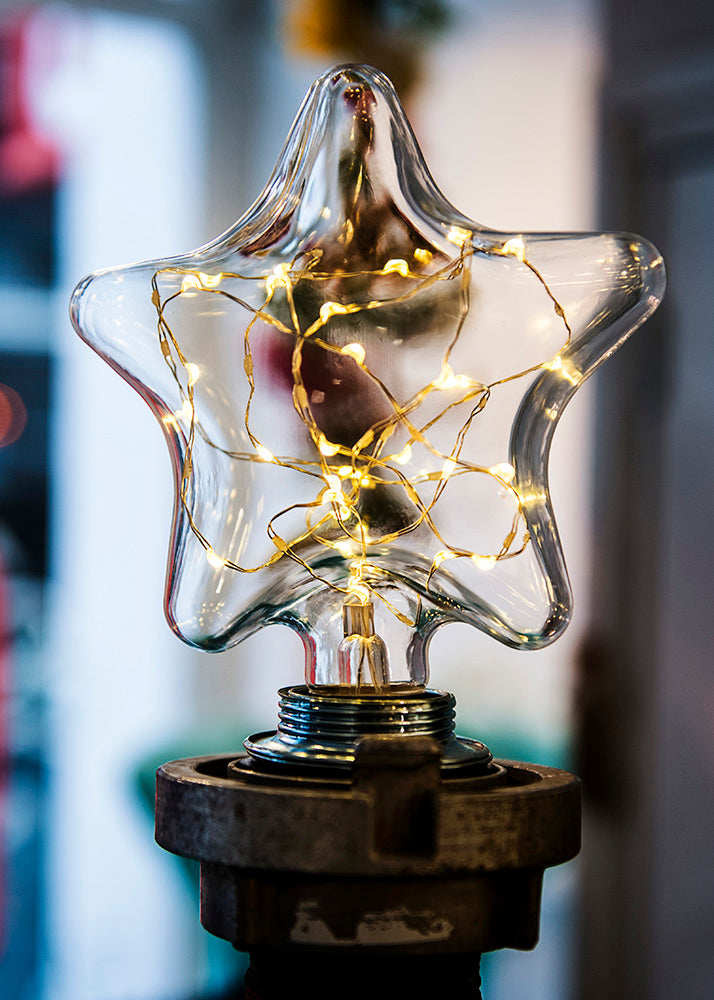 1,5 W, 80 lm, WireLED Etoile Star, E27, 2500 K, 145x175 mm, sternförmige LED-Lampe
