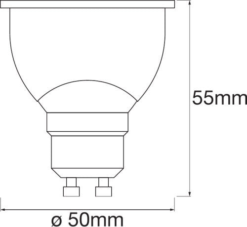 4.9W, 350lm Smart+ WiFi Spot Tunable 45° GU10, Smart spot lamp Ledvance