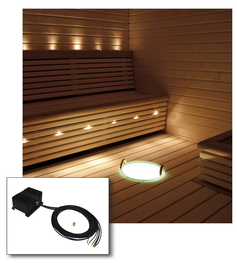 2.1W, 136lm, VPL25-E511, LED Sauna Lighting Kit 6-fiber Cariitti